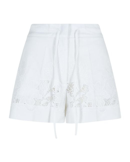 P.A.R.O.S.H. White Cioccolato Shorts