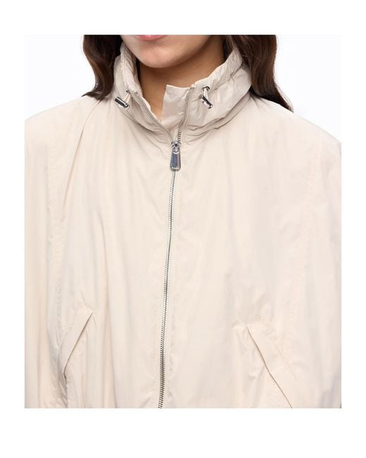 Pinko Natural Oversized Blouson Jacket With Drawstring