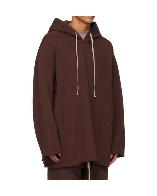 Rick Owens Brown Concordians Peter Hoodie for men