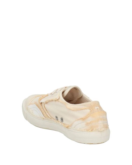 Maison Margiela Natural Minimalist Canvas Low-Top Shoes