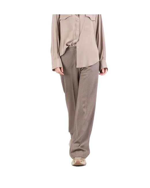 Seventy Natural Button-Fastening Trousers