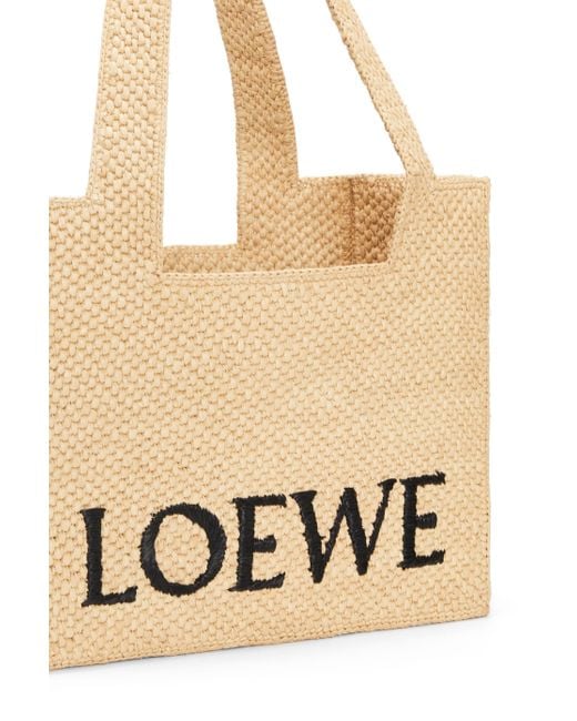 Loewe Natural Logo Embroidered Medium Tote Bag
