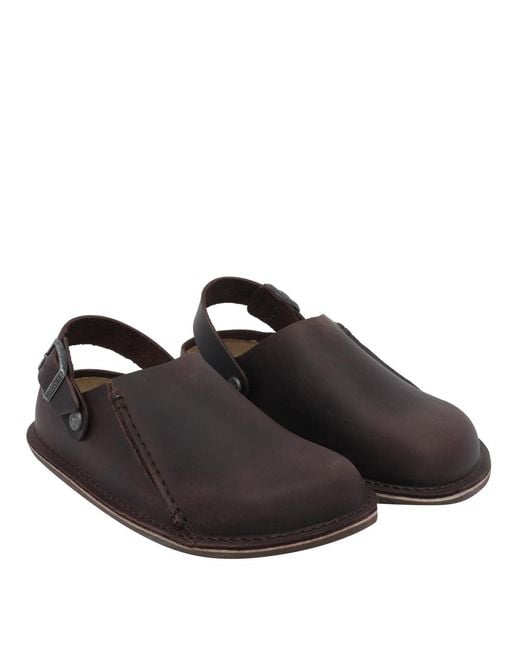 Birkenstock Black Round-Toe Slingback Sandals for men