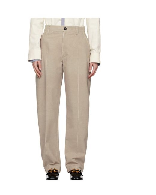 Bottega Veneta White Printed Leather Casual Pants