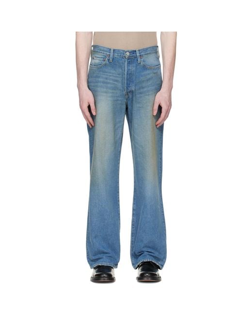Ssstein Blue Loose Jeans for men