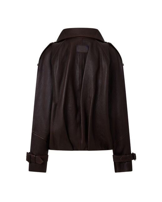 Acne Black Vintage Cropped Leather Jacket