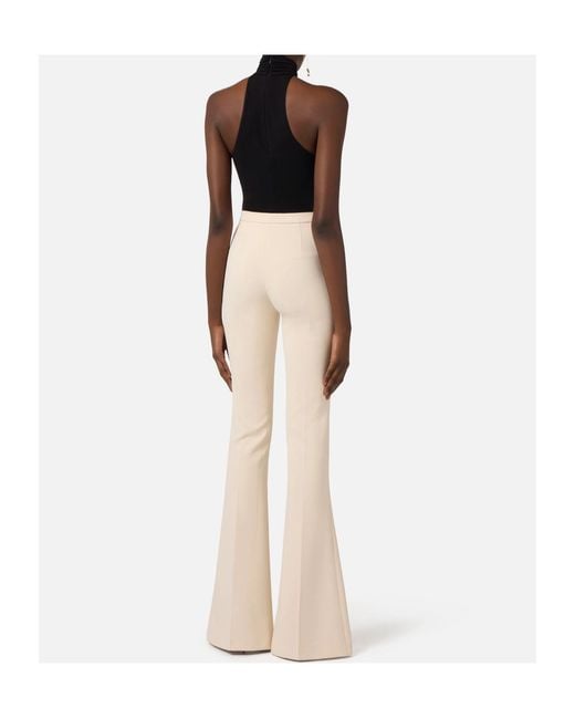 Elisabetta Franchi Black Twisted Neckline Bodysuit