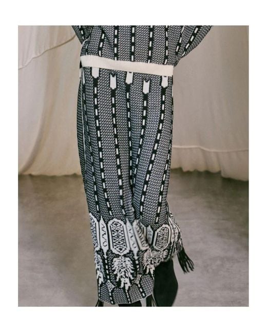 Johanna Ortiz Black Energy Matrix Midi Skirt