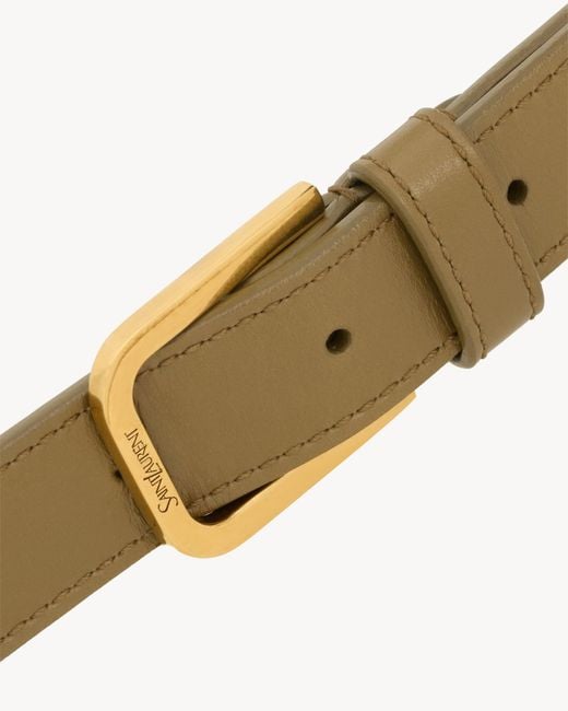 Saint Laurent White Adjustable Waist Belt