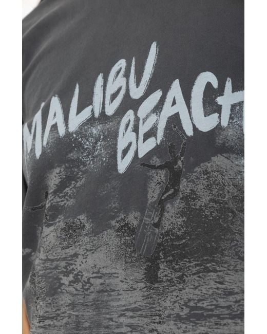 Anine Bing Black Crew-Neck T-Shirt