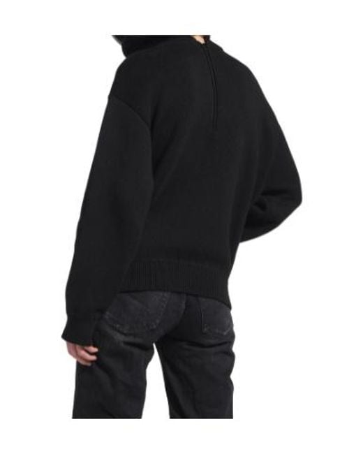 Balenciaga Blue Back-To-Front Knitted Jumper