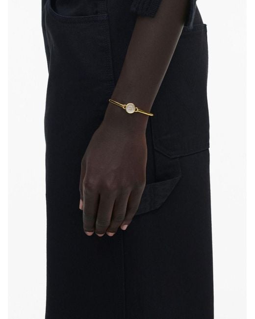 Marc Jacobs Metallic The Button Hinge Bracelet