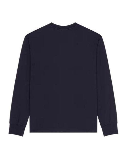 Givenchy Blue Logo Patch Long-Sleeve T-Shirt for men
