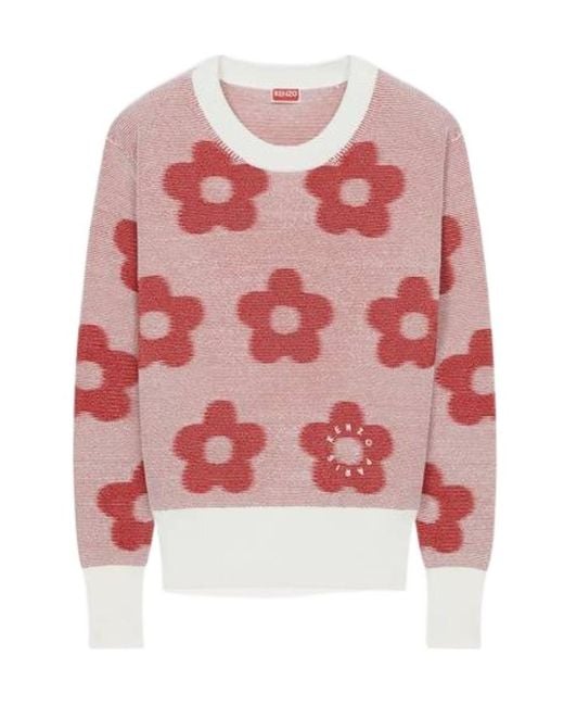 KENZO Red Flower Spot Jumper