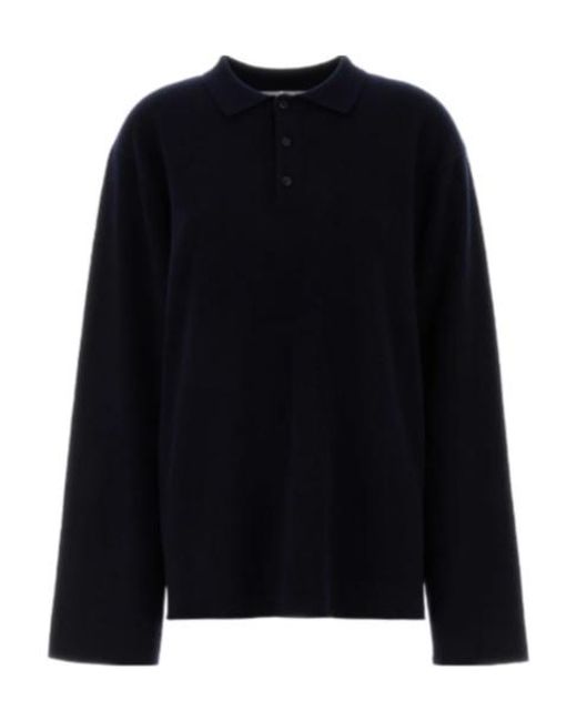P*s様 extreme cashmere alligator polo n°1 Extreme Cashmere Alligator Knitted Polo Top in Black | Lyst