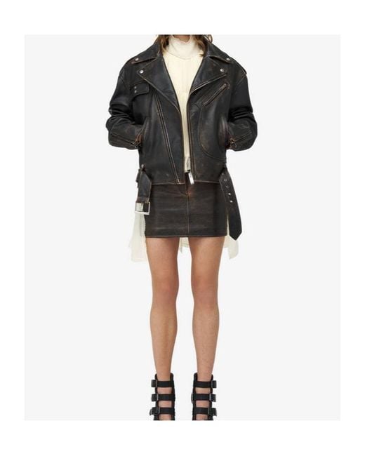McQueen Black Leather Jacket