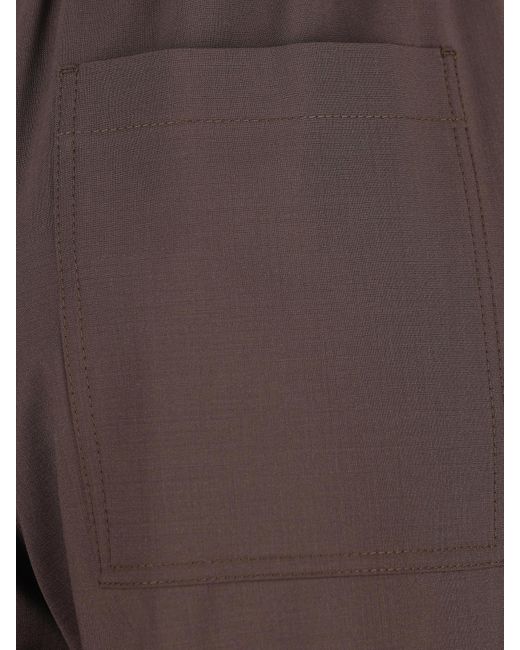 Brunello Cucinelli Brown Elasticated-Waist Trousers