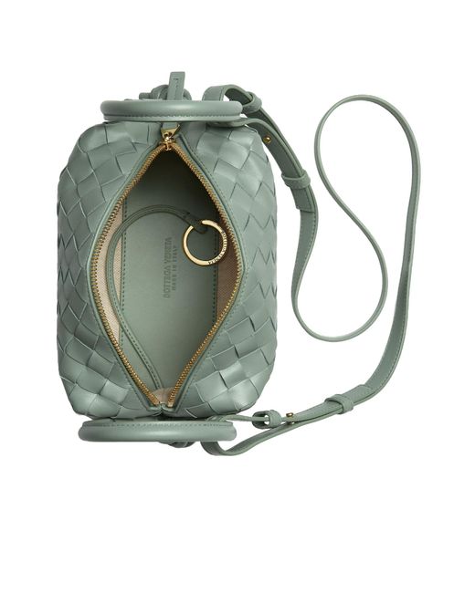 Bottega Veneta Green Intrecciato Small Shoulder Bag