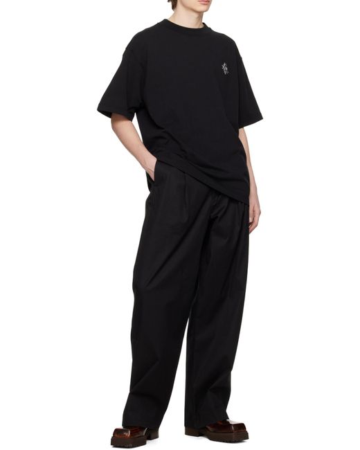Eytys Black Logo-Emblem T-Shirt for men
