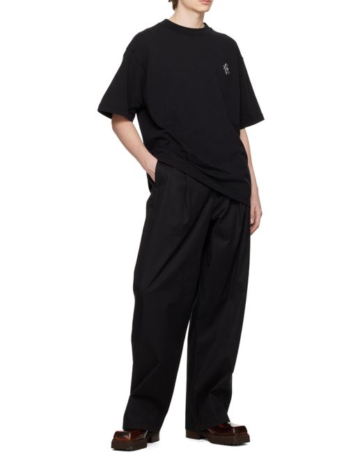 Eytys Black Logo-Emblem T-Shirt for men