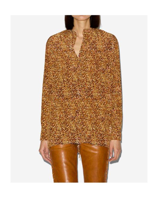 Isabel Marant Brown Sima Blouse