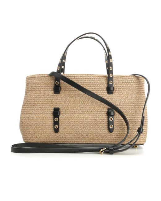 Alaïa Natural Alaïa Mina 25 Top Handle Tote Bag