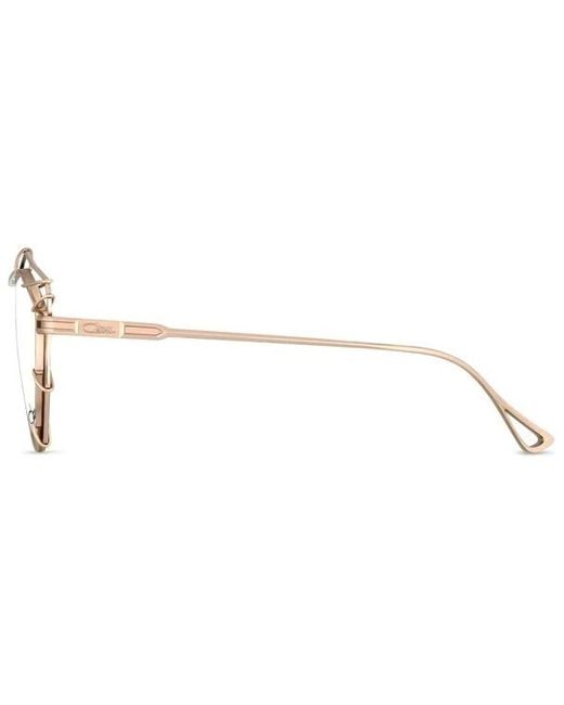 Cazal White Cut-Out Cat-Eye Frame Glasses for men