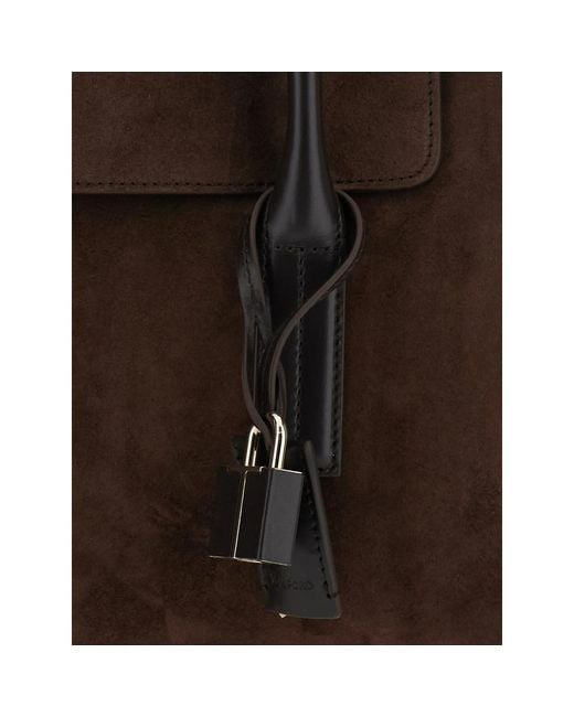 Tom Ford Brown Flap Handbag