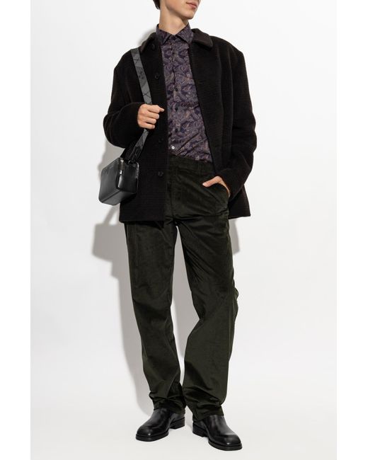 Etro Black Long-Sleeved Jacket for men