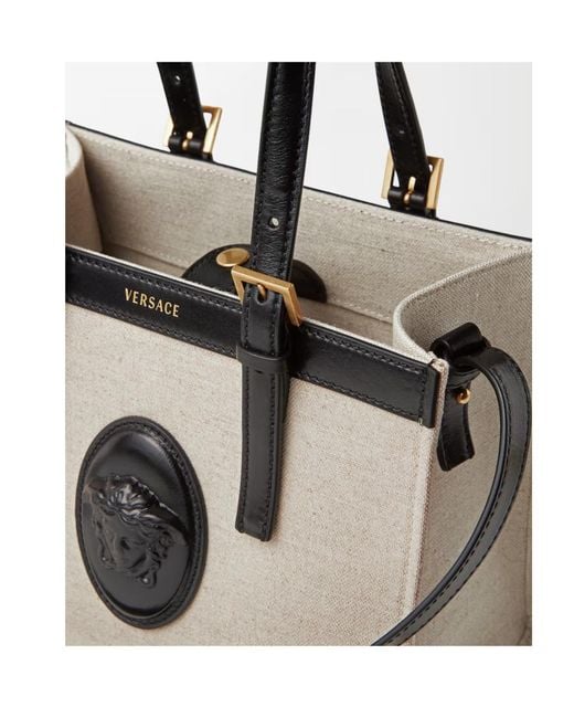 Versace White Riviere Mini Tote Bag