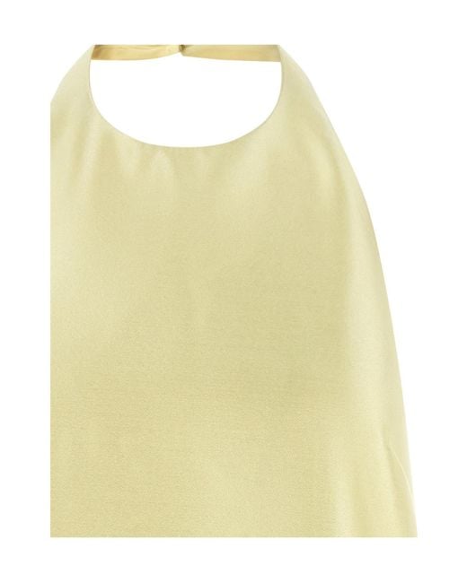 Self-Portrait Yellow Backless Dress