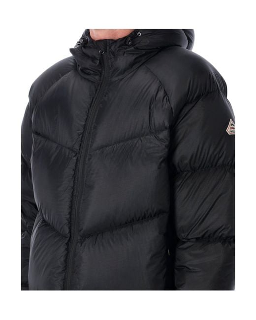 Pyrenex Blue Helium Hooded Down Jacket for men