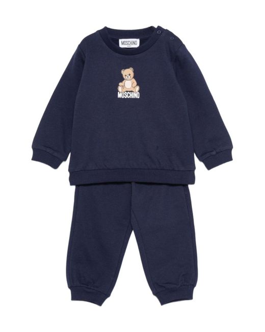 Moschino Blue Teddy Bear-Print Tracksuit Set