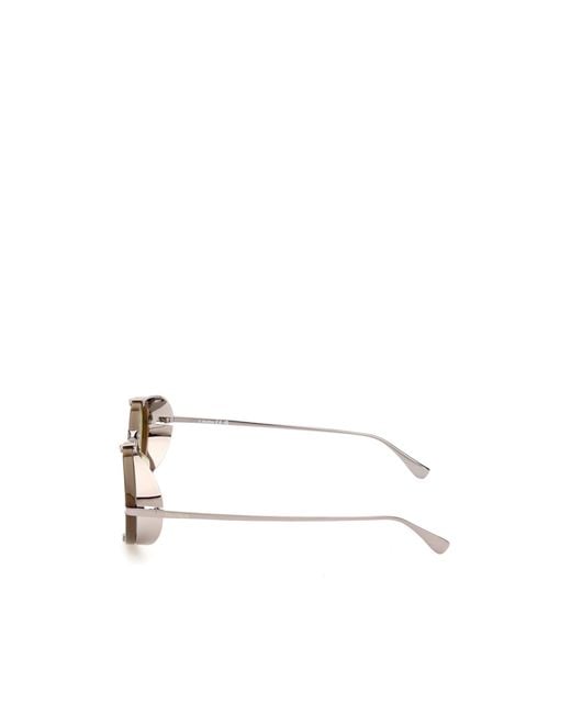 Max Mara Metallic Oval Frame Sunglasses