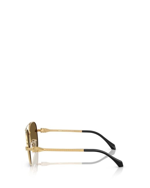 Versace Metallic Pilot-Frame Sunglasses for men