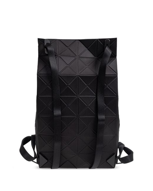 Issey Miyake Black Geometric-Pattern Backpack