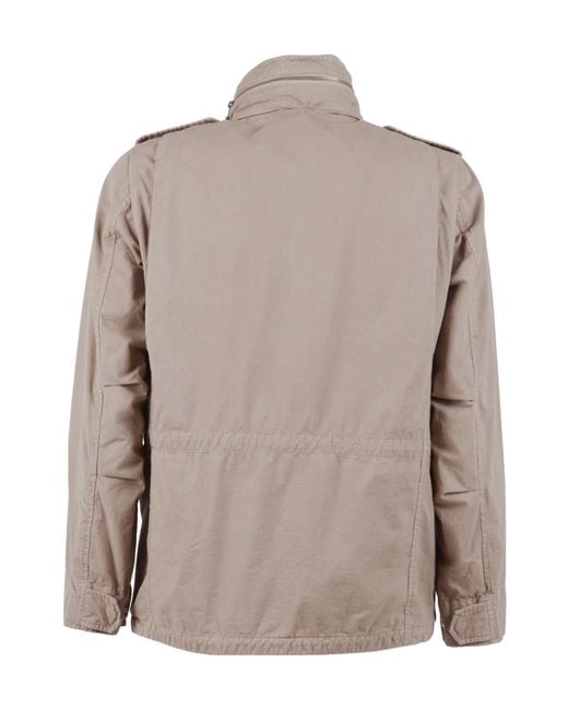 Aspesi Brown Workwear Pocket Casual Jacket for men
