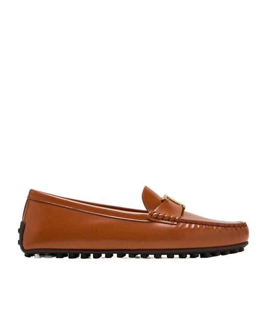 Tod's Brown City Gommino Driving Loafers