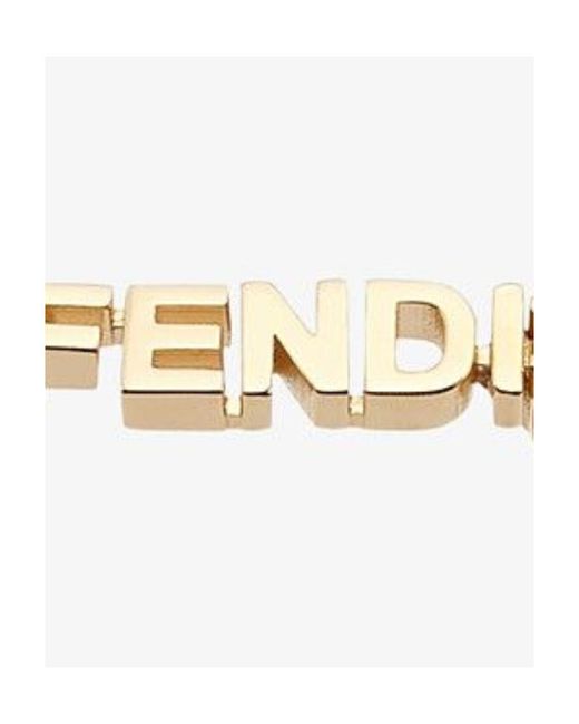 Fendi White Coloured Ring