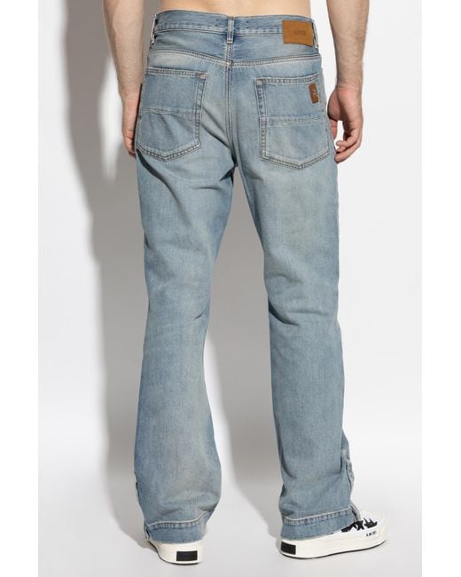 Amiri Blue Straight Flared Jeans for men