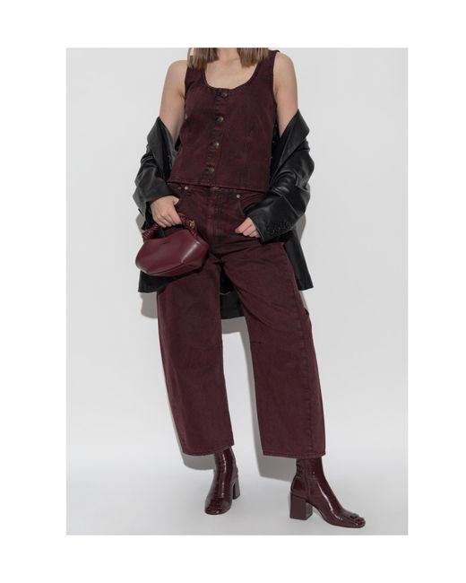 Rag & Bone Purple Jeans With Belt Loops