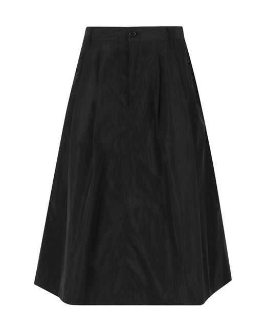 Aspesi Black Logo Skirt