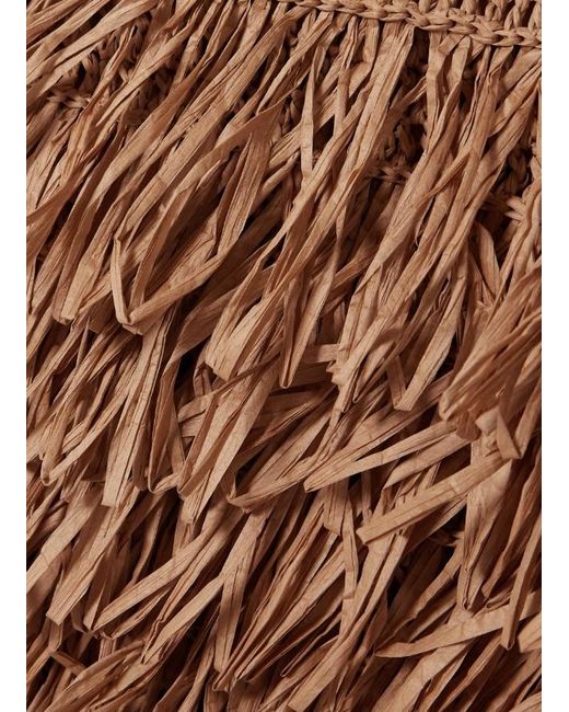 farm rio brown fringed sleeveless midi dress Palermo Red Sleeveless Dress