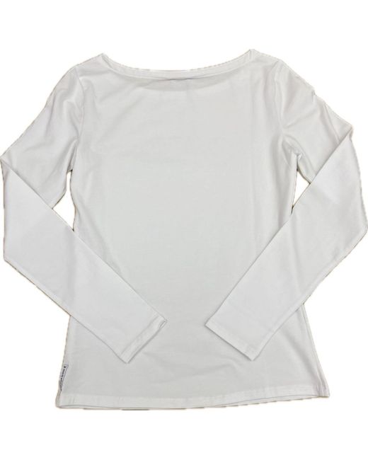 Armani Jeans White Long-Sleeved T-Shirt