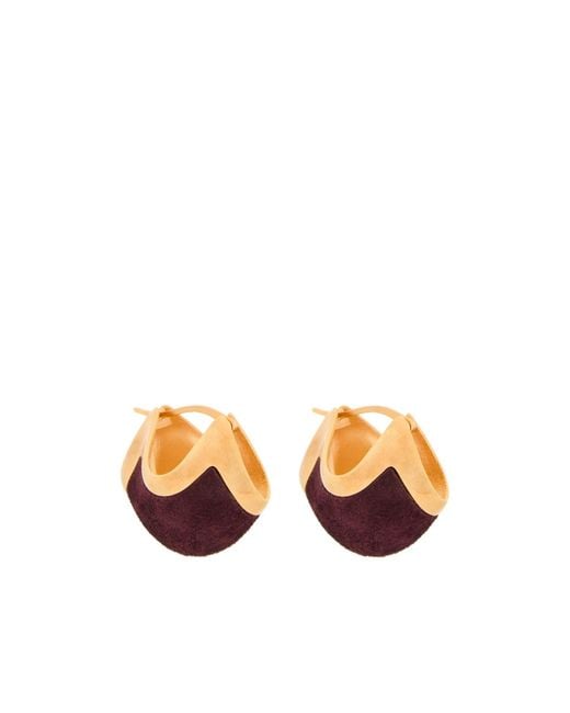 Khaite Orange Lotus Small Earrings