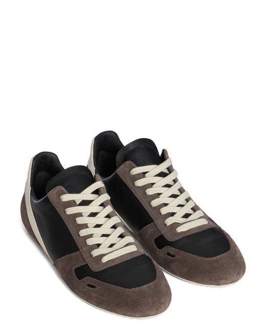 Rick Owens Black Minimal Sneakers for men