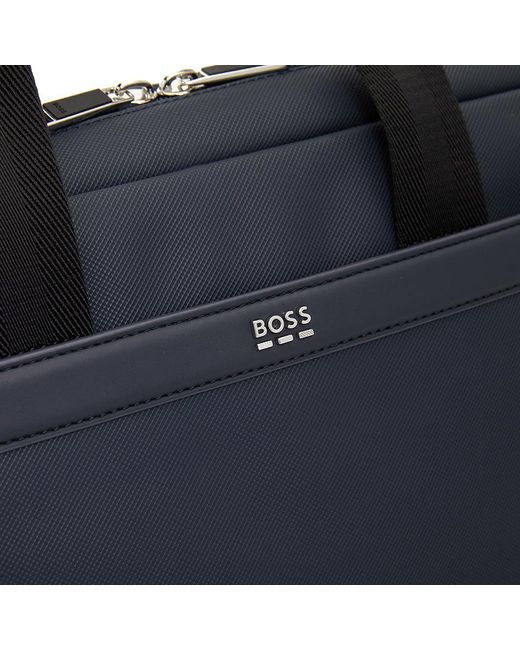 BOSS Top-Handle Laptop Bag in Blue for Men | Lyst