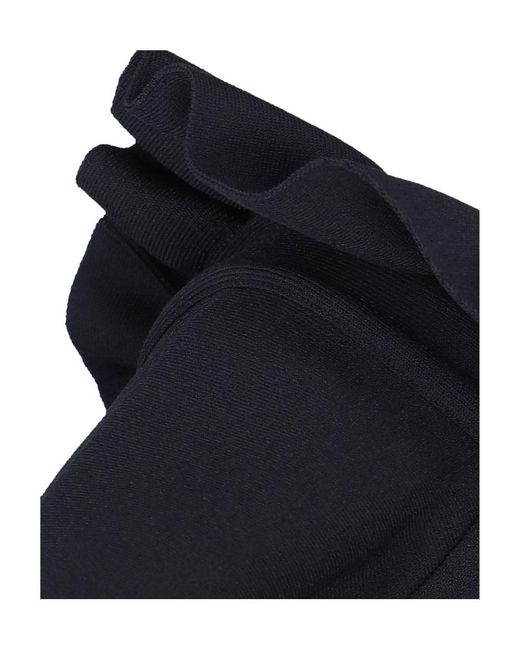 McQueen Black Off-Shoulder Mini Dress