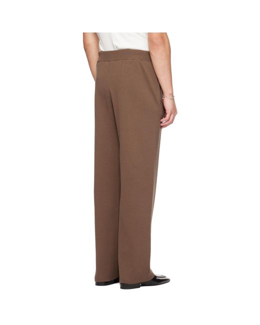 Entire studios Brown Straight Leg Knit Sweatpants for men