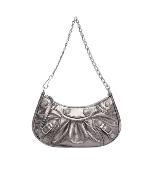 Balenciaga Gray Le Cagole Mini Shoulder Bag